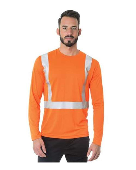 Men's USA-Made Hi-Visibility Long Sleeve Performance T-Shirt