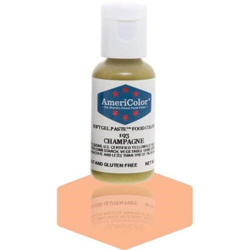 Champagne Soft Gel Paste Food Color - AmeriColor 193