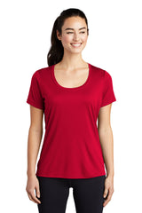 Sport-Tek®- Ladies Scoop Neck Short Sleeve Tee