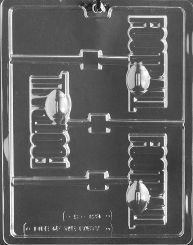 Football in Letters Lolly Chocolate Mold - LPS123