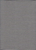 1 yarda de tela de jersey con rayas horizontales, mezcla de rayón y spandex suave y elástico de 180 GSM, ancho 58/60"