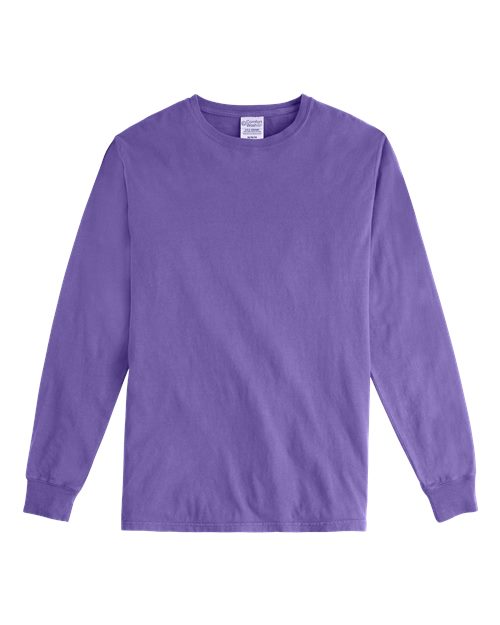 Unisex Garment-Dyed Crewneck Long Sleeve T-Shirt