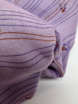 Wool Woven Striped Purple