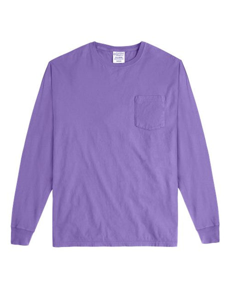 ComfortWash by Hanes Unisex Garment-Dyed Long Sleeve T-Shirt With Pocket