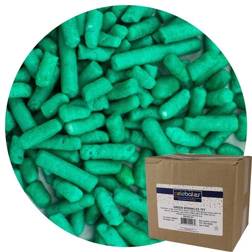 Green Jimmies Sprinkles - 5 Pound Bag