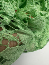 Polyester Lace Floral Green