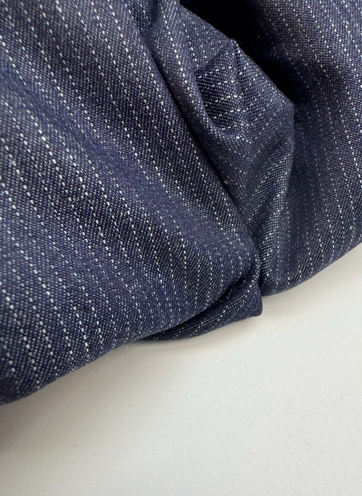 Cotton Denim Striped Blue