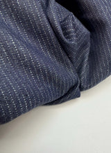 Cotton Denim Striped Blue