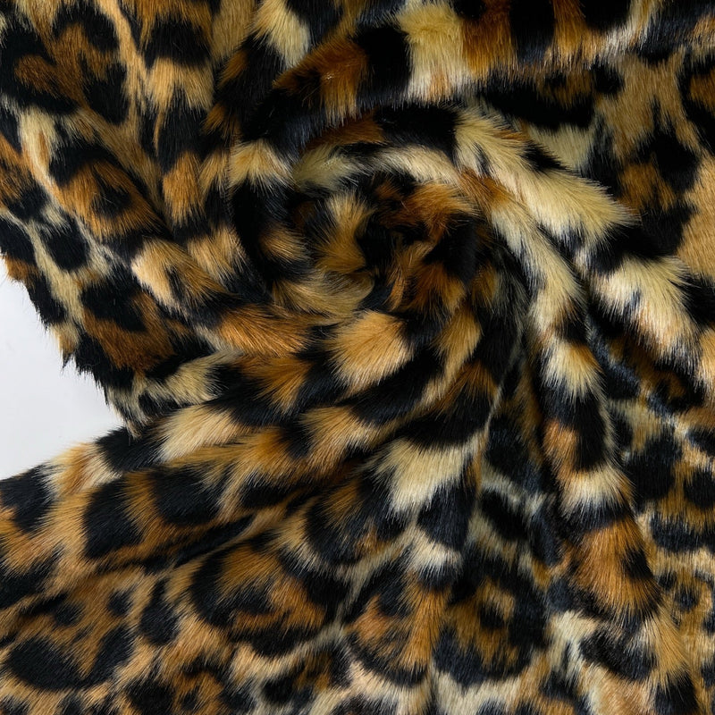 Faux Fur Modacrylic Brown Beige