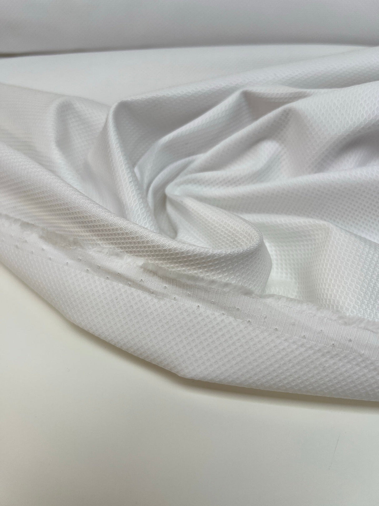 Cotton Viscose Fabric White