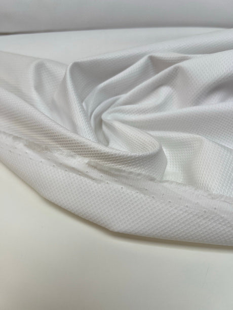 Cotton Viscose Fabric White