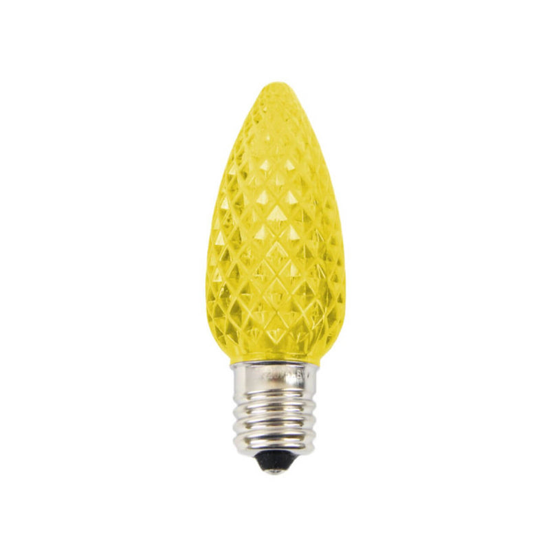 C9 Wonderful LED SMD Bulb (25 bulbs/bag) – Faceted Yellow Commercial Grade Christmas Lights