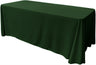 Rectangular Seamless Polyester Poplin Fabric - 86" X 108", Rounded Corners, Party/Wedding Tablecloth (1 Piece)