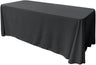 Rectangular Seamless Polyester Poplin Fabric - 86" X 108", Rounded Corners, Party/Wedding Tablecloth (1 Piece)