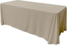 Rectangular Seamless Polyester Poplin Fabric - 86" X 108", Rounded Corners, Party/Wedding Tablecloth (1 Piece)