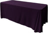 Rectangular Seamless Polyester Poplin Fabric - 86" X 108", Rounded Corners, Party/Wedding Tablecloth (1 Piece)