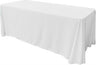 Rectangular Seamless Polyester Poplin Fabric - 86" X 108", Rounded Corners, Party/Wedding Tablecloth (1 Piece)