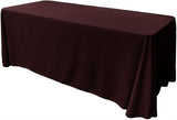 Rectangular Seamless Polyester Poplin Fabric - 86" X 120", Multiple Colors (1 Piece)