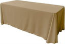 86" X 132" Rectangular Seamless Polyester Poplin Fabric - Rectangular Seamless, Party Wedding Tablecloth, 86" X 132" (1 Piece)
