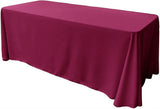 86" X 132" Rectangular Seamless Polyester Poplin Fabric - Rectangular Seamless, Party Wedding Tablecloth, 86" X 132" (1 Piece)