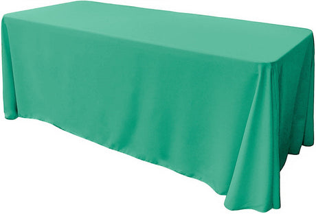 86" X 156" Rectangular Seamless Polyester Poplin Tablecloth - Solid Color, Seamless Rectangular Design, 86" X 156" (1 Piece)
