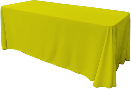 86" X 156" Rectangular Seamless Polyester Poplin Tablecloth - Solid Color, Seamless Rectangular Design, 86" X 156" (1 Piece)