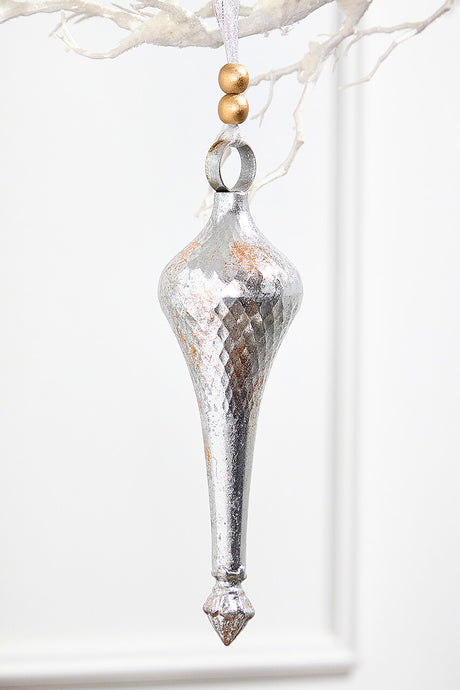 12" Metal Finial Ornaments
