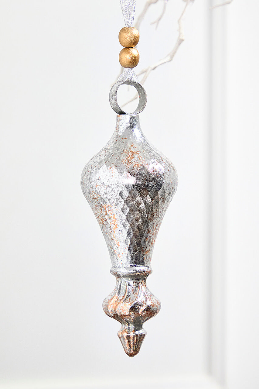 12" Metal Finial Ornaments