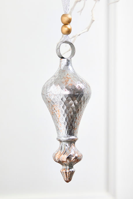 12" Metal Finial Ornaments
