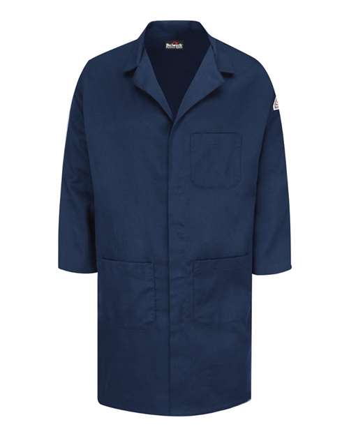 Bulwark Men's Concealed Snap Front FR Lab Coat - EXCEL FR ComforTouch 6 oz.