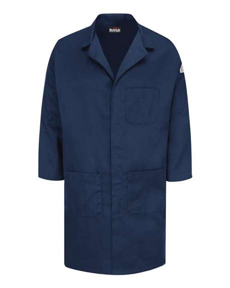 Bulwark Men's Concealed Snap Front FR Lab Coat - EXCEL FR ComforTouch 6 oz.