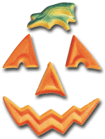 Pumpkin Face Set- * LARGE * 5 pcs - 16 sets