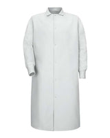 Red Kap Unisex Gripper-Front Butcher Coat With Knit Cuffs