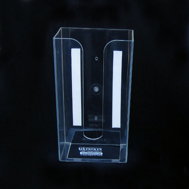 Impact-Products Glove Box Dispenser, Clear Acrylic, Kerekes Imprint