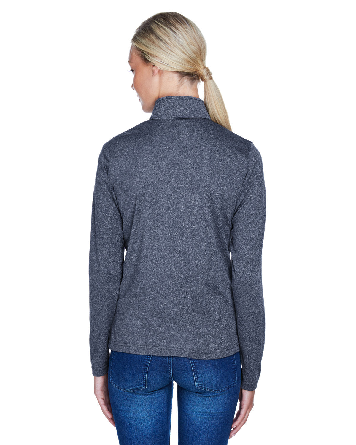 Ladies' Cool & Dry Heathered Performance Quarter-Zip