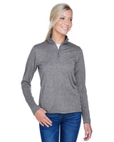 Ladies' Cool & Dry Heathered Performance Quarter-Zip