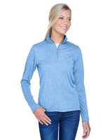 Ladies' Cool & Dry Heathered Performance Quarter-Zip