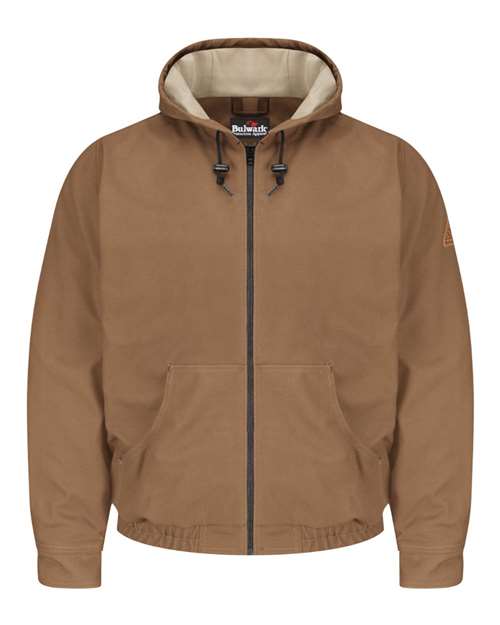 Brown Duck Hooded Jacket - EXCEL FR® ComforTouch® - Tall Sizes