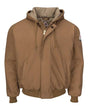 Bulwark Men's Insulated Brown Duck Hooded Jacket