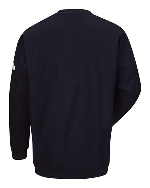 Pullover Crewneck Sweatshirt - Cotton/Spandex Blend - Tall Sizes