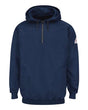 Bulwark Men's Tall Flame Resistant Quarter-Zip Hooded Sweatshirt