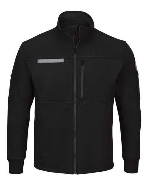Bulwark Men's Tall Flame-Resistant Zip Front Fleece Jacket