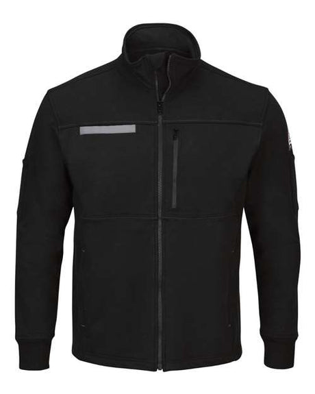 Bulwark Men's Tall Flame-Resistant Zip Front Fleece Jacket