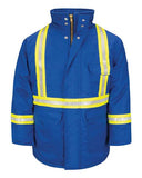 Bulwark Men's Long Deluxe FR Parka With Reflective Trim