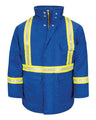 Bulwark Men's Long Deluxe FR Parka With Reflective Trim