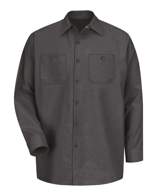 Red Kap Men's Tall Industrial Long Sleeve Work Shirt
