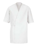 Men's Collarless Poplin Butcher Wrap