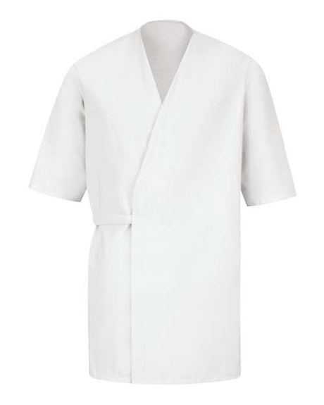 Men's Collarless Poplin Butcher Wrap