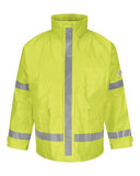 Bulwark Men's Hi-Visibility Flame-Resistant Rain Jacket