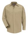 Concealed-Gripper Pocketless Work Shirt